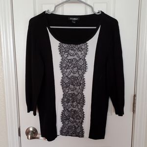 Roz & Ali Lace Center Sweater